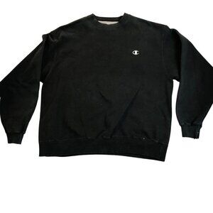 Champion Eco Mens Sweatshirt XL Authentic Black Crewneck